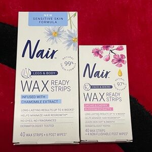 NAIR HAIR WAX READY STRIPS for Legs, Body, Face and Bikini